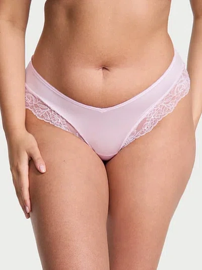 Victoria's Secret Very Sexy Rose Lace-trim High-leg Cheeky Panty In Pink