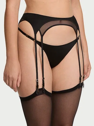 Victoria's Secret Very Sexy Sheer Reveal Garter Belt In Black