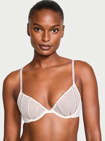 Victoria's Secret Very Sexy Sheer Shine Unlined Low-cut Demi Bra In Multi
