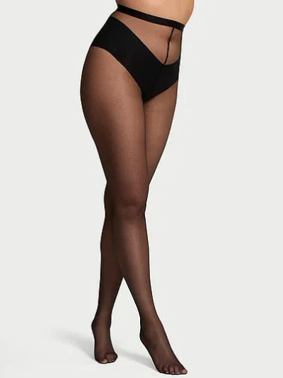 Victoria's Secret Very Sexy Sheer Tights In Black