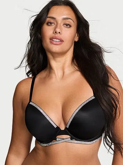 Victoria's Secret Very Sexy Shine Cradle Push-up Bra In Black