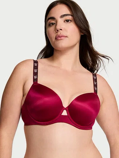 Victoria's Secret Very Sexy Shine Strap Lightly Lined Demi Bra In Red