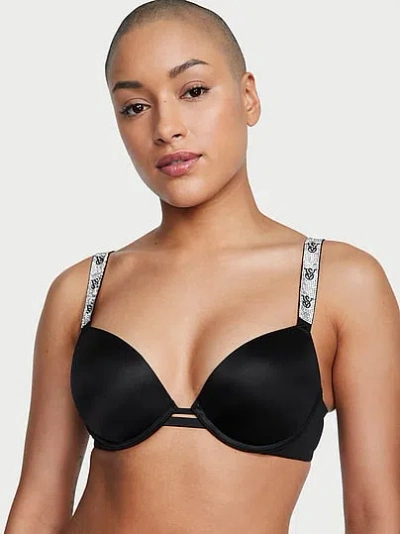 Victoria's Secret Very Sexy Shine Strap Smooth Push-up Bra In Black