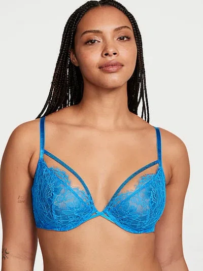Victoria's Secret Very Sexy Shine Strappy Unlined Lace Low-cut Demi Bra In Multi