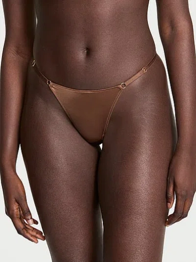 Victoria's Secret Very Sexy Smooth Adjustable V-string Panty In Brown