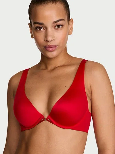 Victoria's Secret Very Sexy Smooth Lightly Lined Plunge Bra In Red