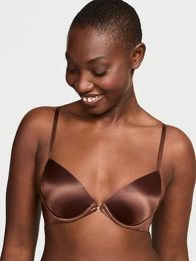 Victoria's Secret Very Sexy Smooth Lightly Lined Plunge Demi Bra In Brown