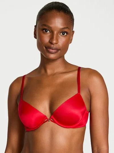 Victoria's Secret Very Sexy Smooth Lightly Lined Plunge Demi Bra In Red