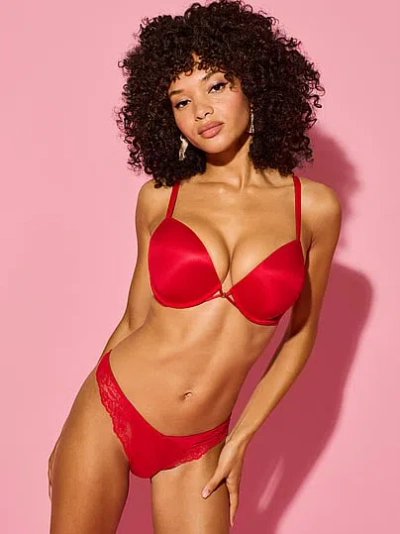 Victoria's Secret Very Sexy Smooth Push-up Bra In Red