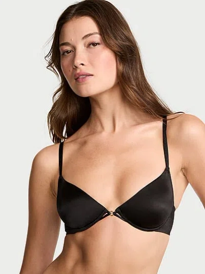 Victoria's Secret Very Sexy Smooth Unlined Low-cut Demi Bra In Black
