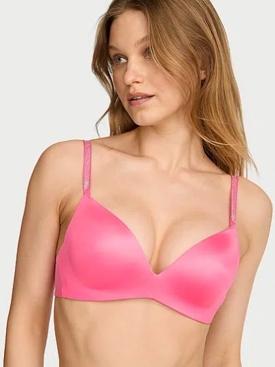 Victoria's Secret Very Sexy So Obsessed Shine Strap Wireless Push-up Bra In Pink