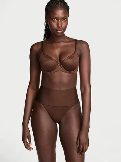 Victoria's Secret Vs X Leonisa High-waist Thong Shaper In Brown