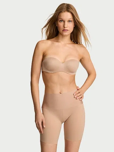 Victoria's Secret Vs X Leonisa Moderate Compression Seamless Shaper Short In Beige