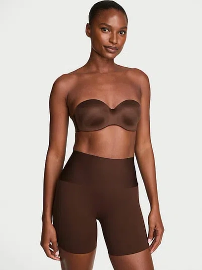 Victoria's Secret Vs X Leonisa Moderate Compression Seamless Shaper Short In Brown