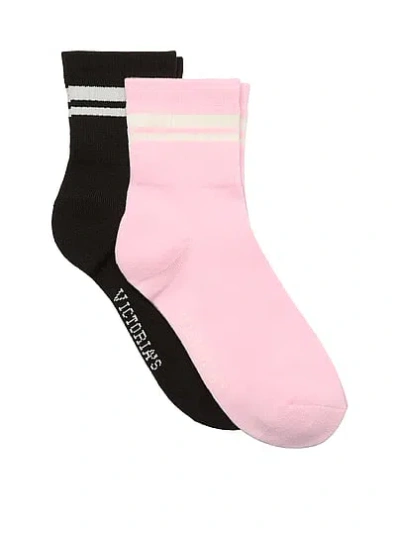Victoria's Secret Vsx 2-pack Quarter Socks In Multi