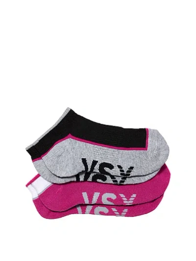 Victoria's Secret Vsx 2-pack Ankle Socks In Print