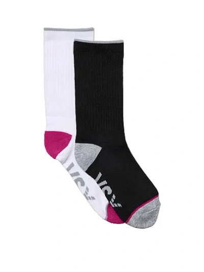 Victoria's Secret Vsx 2-pack Crew Socks In Print