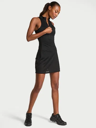 Victoria's Secret Vsx Activate™ Collared Mini Dress In Black