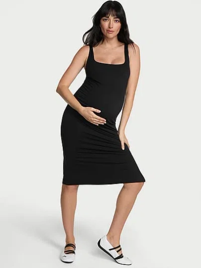 Victoria's Secret Vsx Activate™ Maternityflex Midi Dress In Black