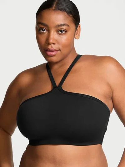 Victoria's Secret Vsx Activate™ Suedeeffect Convertible Sports Bra In Black