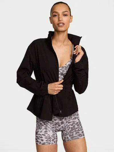 Victoria's Secret Vsx Activeflex Cinched Full-zip Jacket In Multi