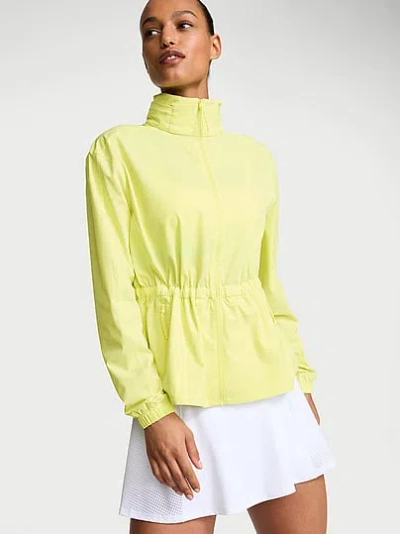 Victoria's Secret Vsx Activeflex Cinched Full-zip Jacket In Green