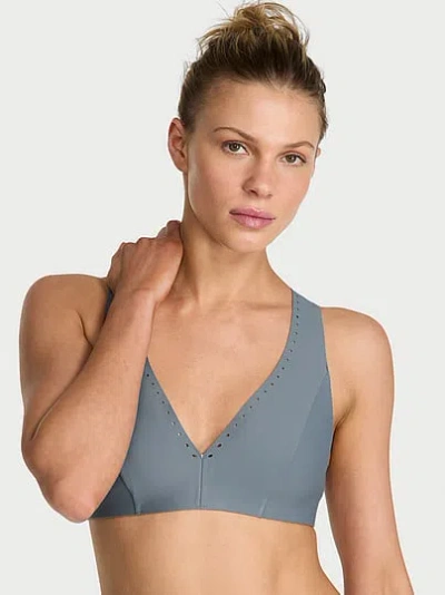 Victoria's Secret Vsx Defined Scuba Plunge Sports Bra In Blue