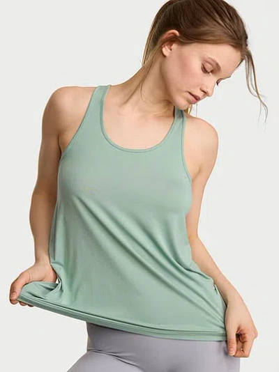 Victoria's Secret Vsx Drapey Knit Tank Top In Green