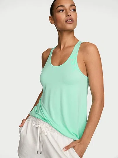 Victoria's Secret Vsx Drapey Knit Tank Top In Green