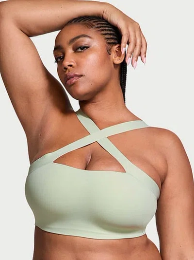 Victoria's Secret Vsx Elevate™ Cross-strap Bandeau Sports Bra In Green