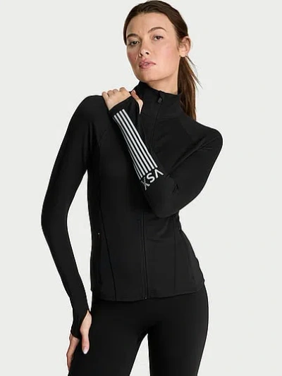 Victoria's Secret Vsx Elevate™ Full-zip Jacket In Black