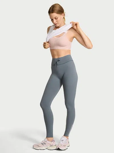 Victoria's Secret Vsx Elevate™ High-compression Drawcord Legging In Blue