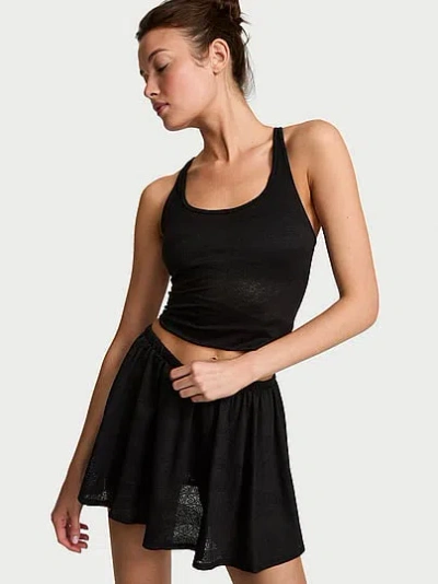 Victoria's Secret Vsx Elevate™ Hot Zones Pleated Skirt In Black