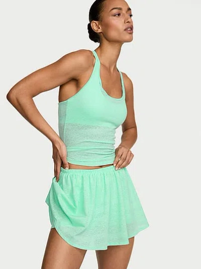 Victoria's Secret Vsx Elevate™ Hot Zones Pleated Skirt In Green
