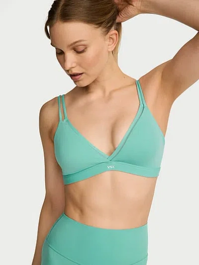 Victoria's Secret Vsx Elevate™ Layered Triangle Sports Bra In Green