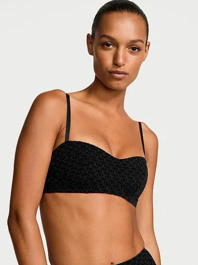 Victoria's Secret Vsx Elevate™ Logo Mesh Balconette Sports Bra In Black