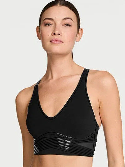 Victoria's Secret Vsx Elevate™ Refined Contours Plunge Bra In Black