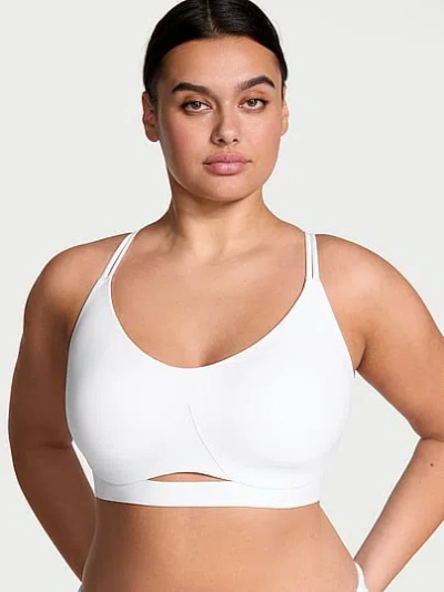 Victoria's Secret Vsx Elevate™ Strappy-comfort Sports Bra In White
