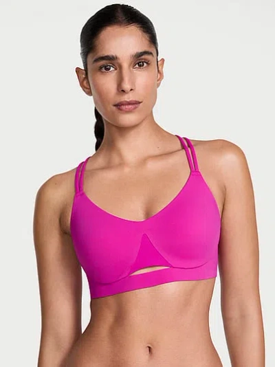Victoria's Secret Vsx Elevate™ Strappy-comfort Sports Bra In Pink