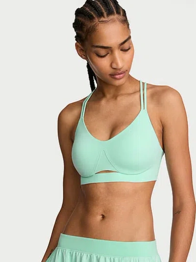 Victoria's Secret Vsx Elevate™ Strappy-comfort Sports Bra In Green