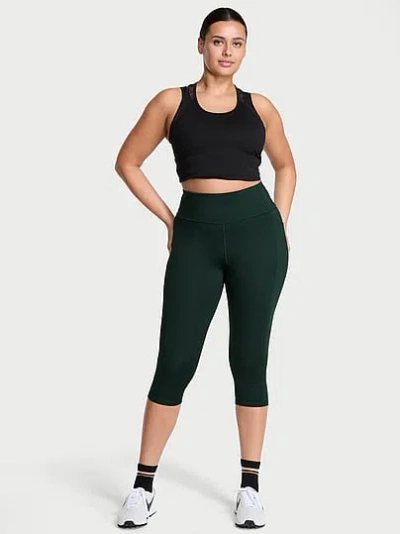 Victoria's Secret Vsx Essential Pocket Capri Legging In Black