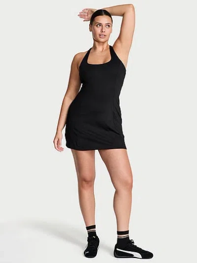 Victoria's Secret Vsx Essential Racerback Dress In Black