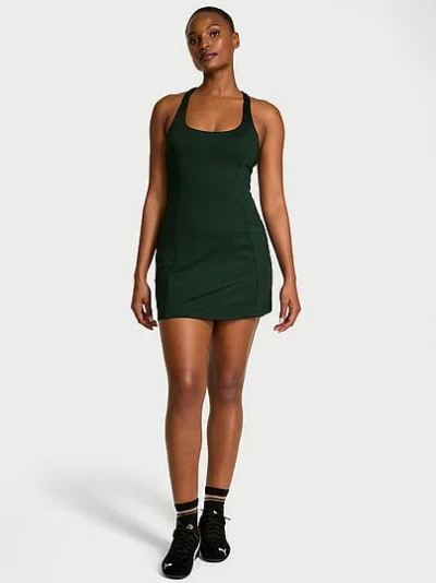 Victoria's Secret Vsx Essential Racerback Dress In Green