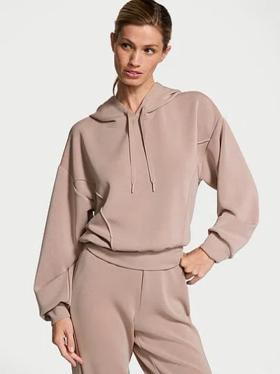 Victoria's Secret Vsx Featherweight Knit Hoodie In Gray