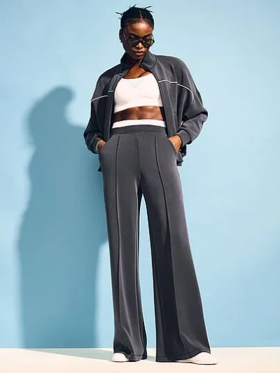 Victoria's Secret Vsx Featherweight Knit Wide-leg Pant In Black