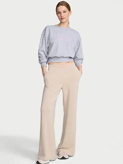 Victoria's Secret Vsx Featherweight Knit Wide-leg Pant In Neutral