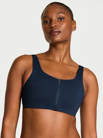 Victoria's Secret Vsx Featherweight Max™ Front-close Sports Bra In Blue