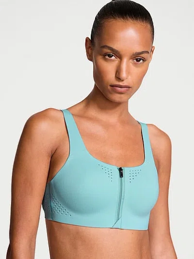 Victoria's Secret Vsx Featherweight Max™ Front-close Sports Bra In Blue