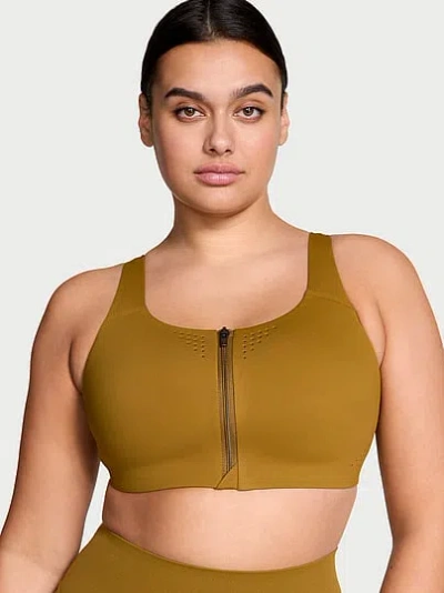 Victoria's Secret Vsx Featherweight Max™ Front-close Sports Bra In Green