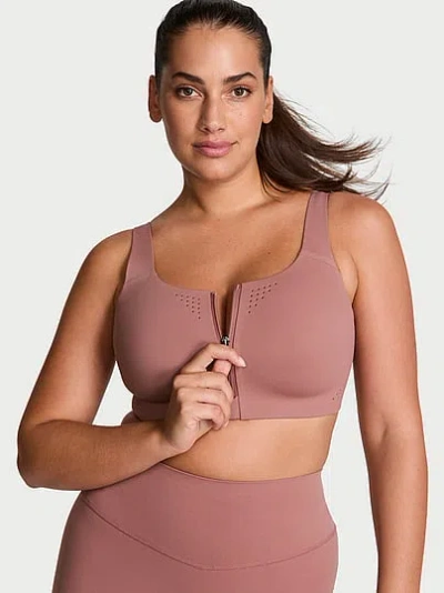 Victoria's Secret Vsx Featherweight Max™ Front-close Sports Bra In Pink